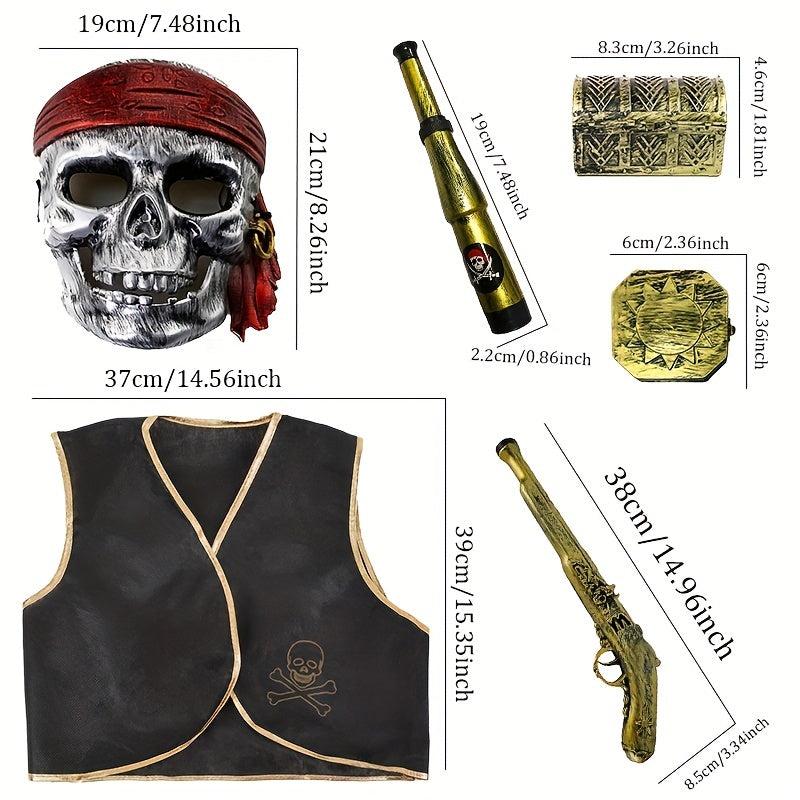 Halloween Pirate Costume Accessories Set