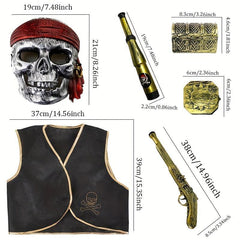 Halloween Pirate Costume Accessories Set
