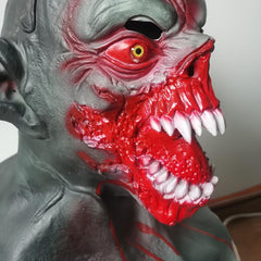 Horror Devil Face Mask Masquerade Halloween Show Props Creepy Face Mask