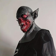 Horror Devil Face Mask Masquerade Halloween Show Props Creepy Face Mask