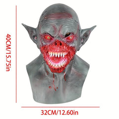 Horror Devil Face Mask Masquerade Halloween Show Props Creepy Face Mask