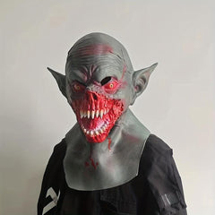 Horror Devil Face Mask Masquerade Halloween Show Props Creepy Face Mask