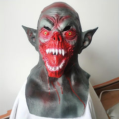 Horror Devil Face Mask Masquerade Halloween Show Props Creepy Face Mask