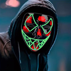 3pcs LED Light Up Halloween Mask for Adults Evil Eyes