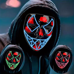 3pcs LED Light Up Halloween Mask for Adults Evil Eyes