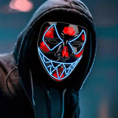 3pcs LED Light Up Halloween Mask for Adults Evil Eyes