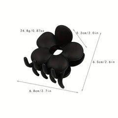 4PCS Flower Shape Hair Clips Hair Clip Solid Ponytail Hairpin Headwear
