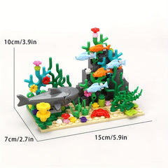 Underwater Animal Building Blocks Set Creative Fish Toys