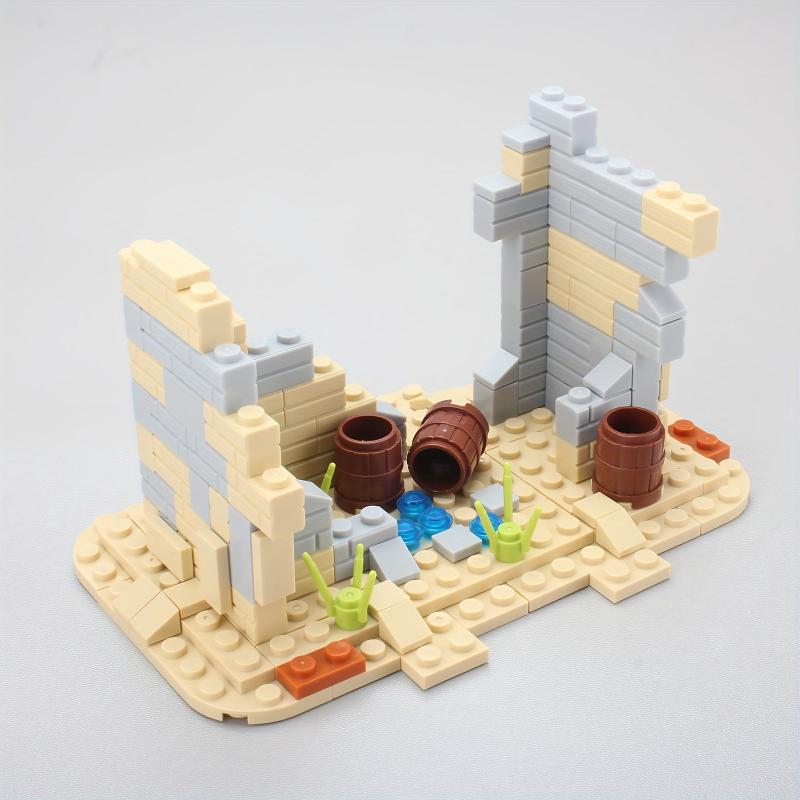 159pcs Building Shelter Ruins Soldiers Field Battle Scene Puzzle Toy