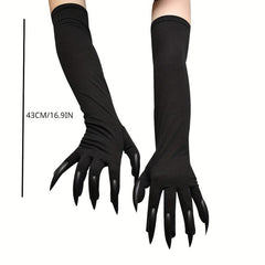 Halloween Gloves Long Ghost Claw Dress Up Funny Gloves