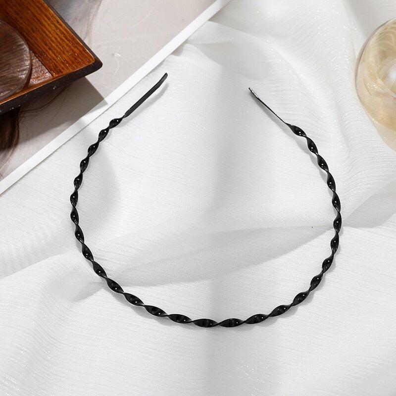 Zinc Alloy Y2k Hair Bands Non-slip Wash Face Headband
