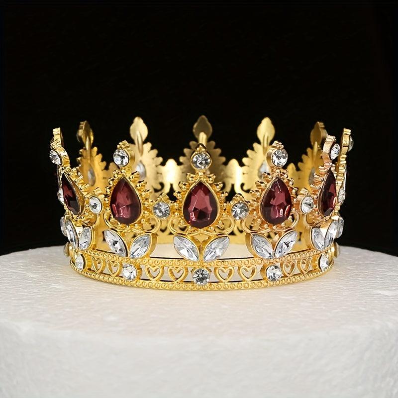 Birthday Party Crown Bride Jewelry Performance Show Round Head Hair Accessories
