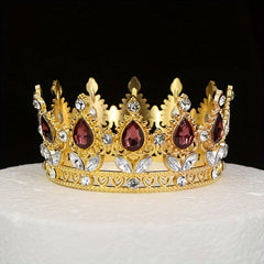 Birthday Party Crown Bride Jewelry Performance Show Round Head Hair Accessories