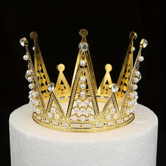 Birthday Party Crown Bride Jewelry Performance Show Round Head Hair Accessories