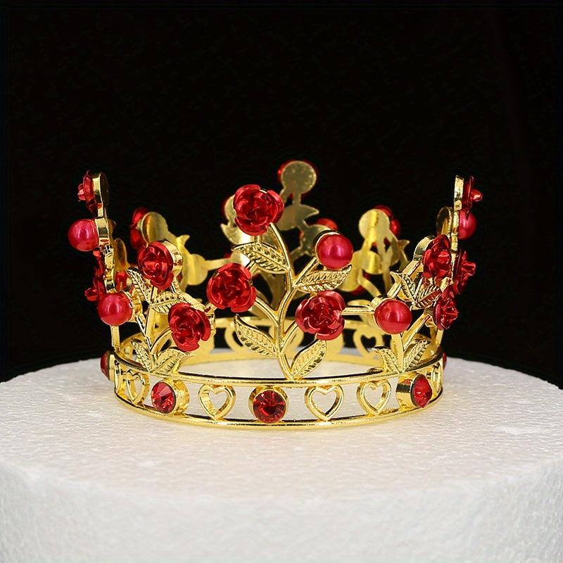 Birthday Party Crown Bride Jewelry Performance Show Round Head Hair Accessories