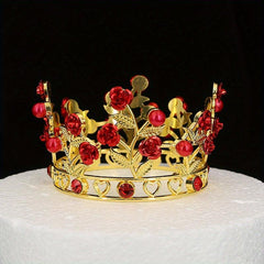 Birthday Party Crown Bride Jewelry Performance Show Round Head Hair Accessories