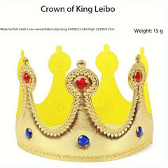 Halloween King's Cloak & Crown Set Party Dress Up Accessories