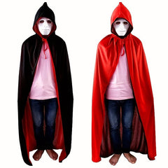 Halloween Cape & Red Reaper Wizard Cape Party Makeup Costume Props