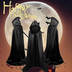 Halloween Cape & Red Reaper Wizard Cape Party Makeup Costume Props
