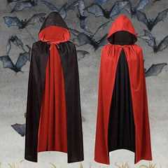 Halloween Cape & Red Reaper Wizard Cape Party Makeup Costume Props