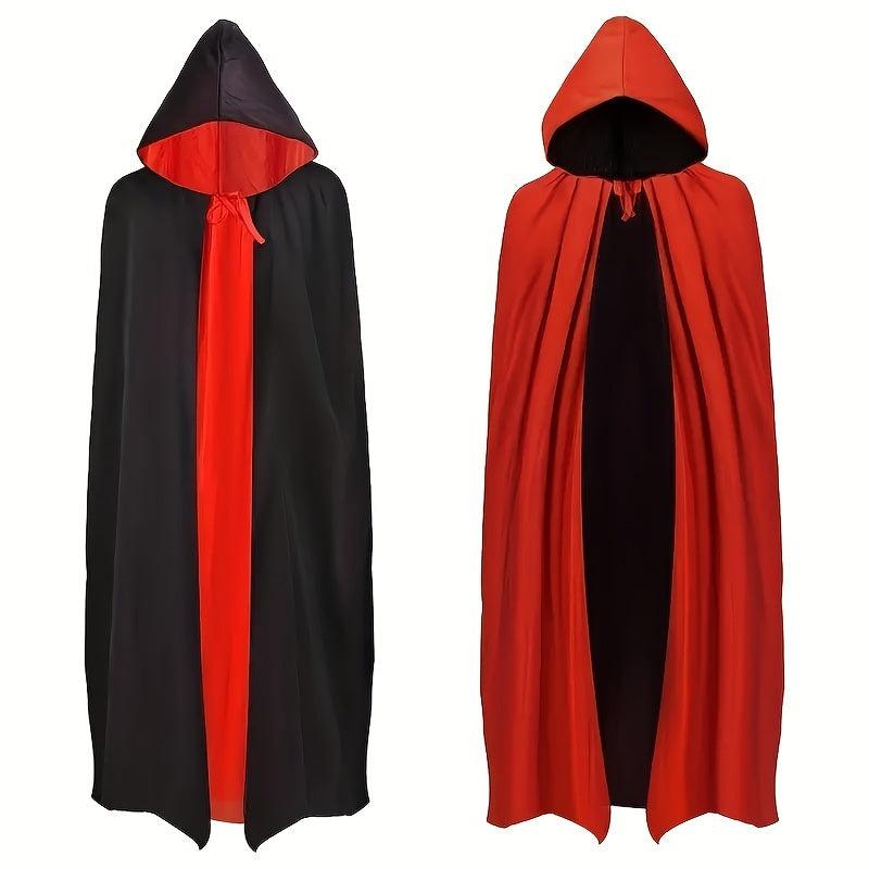 Halloween Cape & Red Reaper Wizard Cape Party Makeup Costume Props