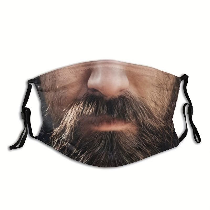 Men's Spoof Smoking Pattern Mask Washable Non Disposable Mask