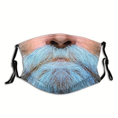 Men's Spoof Smoking Pattern Mask Washable Non Disposable Mask