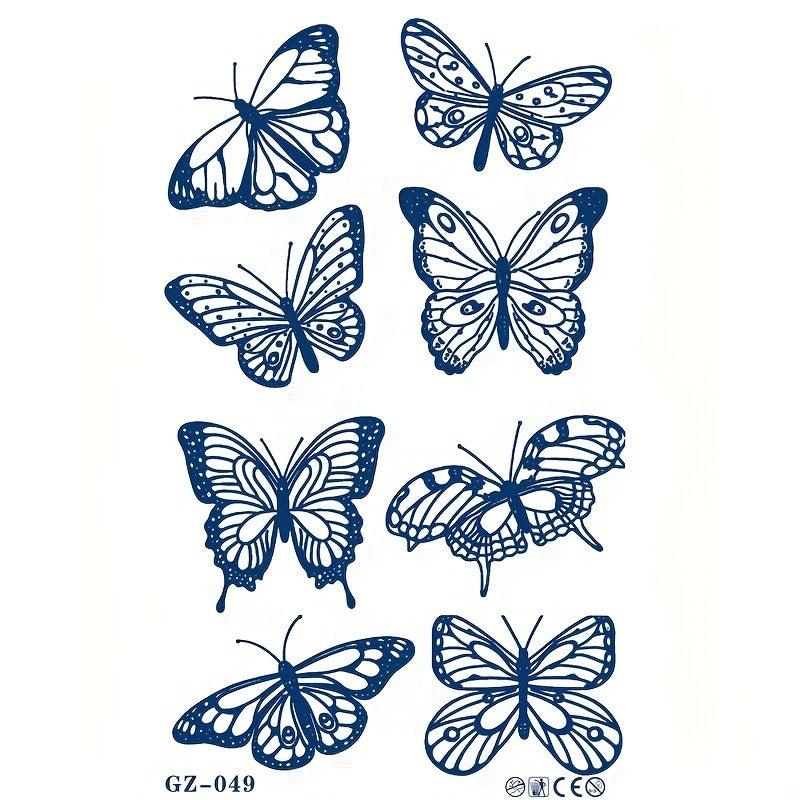 Butterfly Tattoo Sticker Arm Body Stickers Costume Makeup