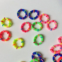 50pcs 100pcs Mixed Candy Hair Ring Decorative Hair Rope