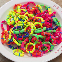 50pcs 100pcs Mixed Candy Hair Ring Decorative Hair Rope