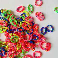 50pcs 100pcs Mixed Candy Hair Ring Decorative Hair Rope