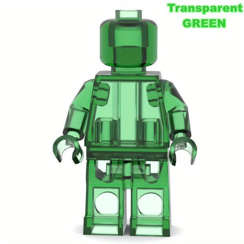 Transparent Assemble Doll Minifigures Building Blocks Toy