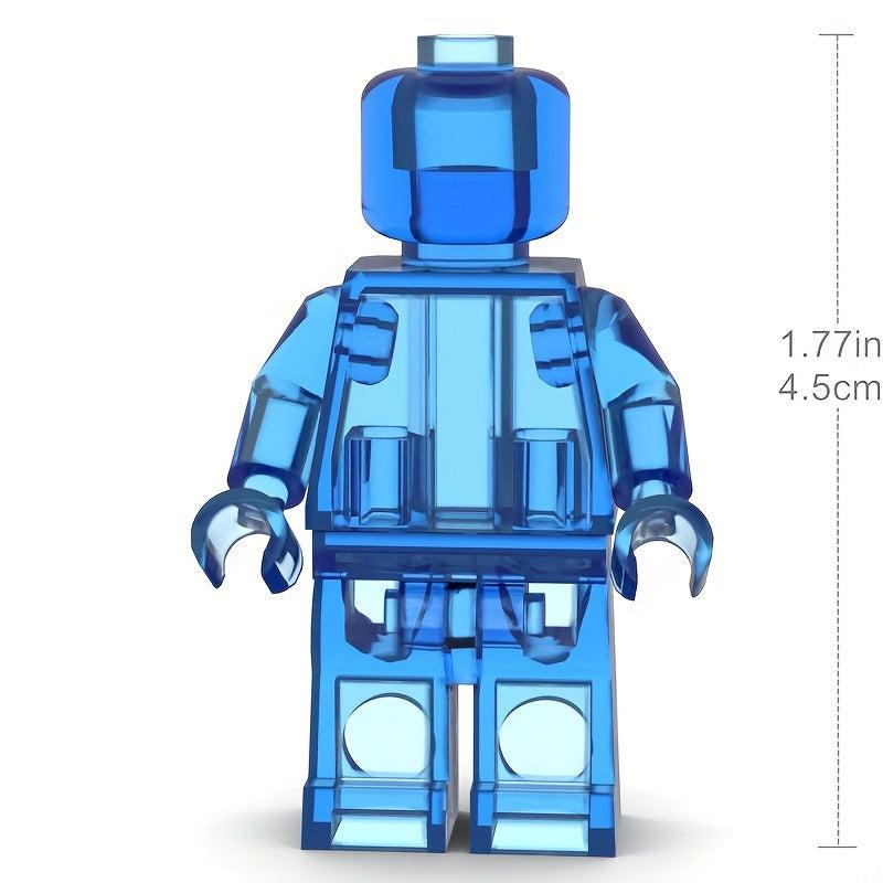 Transparent Assemble Doll Minifigures Building Blocks Toy