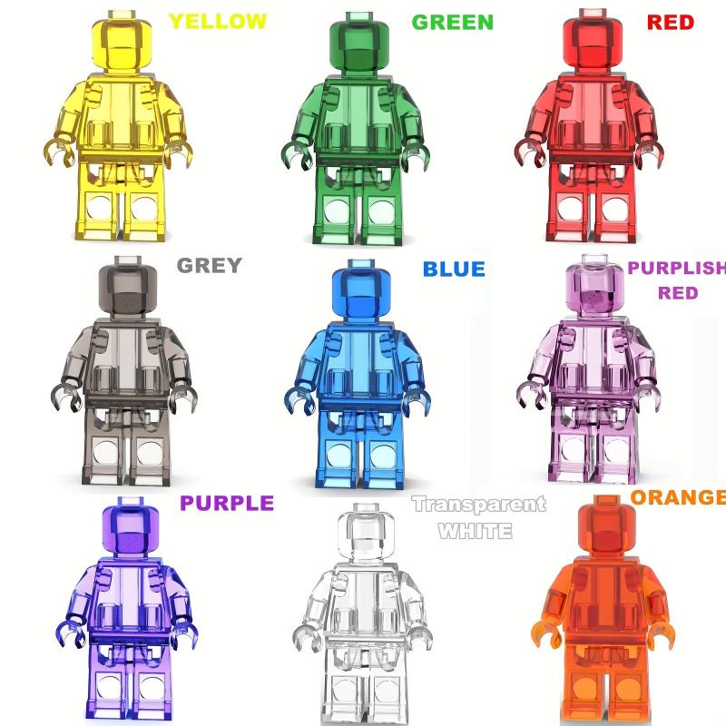 Transparent Assemble Doll Minifigures Building Blocks Toy