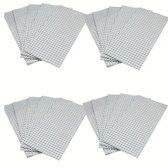 3Pcs Grey 16x16 & 16x32 Points Base Plate for Soldier Figure Building Blocks