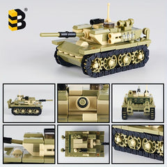 Tank Building Blocks Toys Kids Toy Car Engineering Car Gift