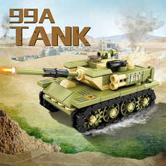Tank Building Blocks Toys Kids Toy Car Engineering Car Gift