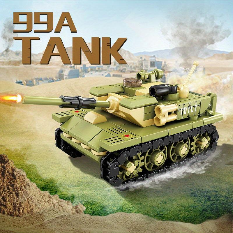 Tank Building Blocks Toys Kids Toy Car Engineering Car Gift