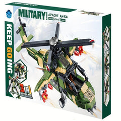 3-in-1 Transforming Helicopter Battleship Missile Building Blocks