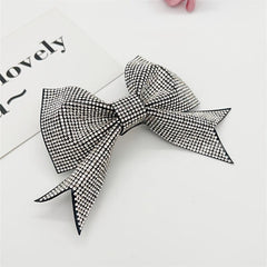 Bow Hairpins Full Rhinestones Spring Clips Women Hair Accessories