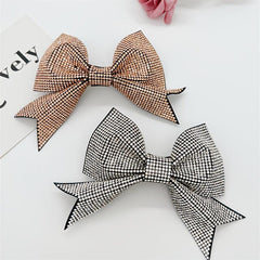 Bow Hairpins Full Rhinestones Spring Clips Women Hair Accessories