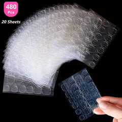 50 Sheets Nail Glue Stickers For Press On Nails Waterproof Double Sided