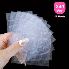 50 Sheets Nail Glue Stickers For Press On Nails Waterproof Double Sided