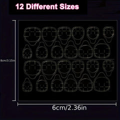 50 Sheets Nail Glue Stickers For Press On Nails Waterproof Double Sided