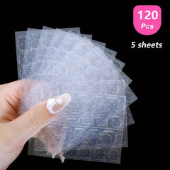 50 Sheets Nail Glue Stickers For Press On Nails Waterproof Double Sided