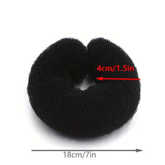 2pcs Solid Fluffy Hair Ties Women Girls Accessories with Buckles