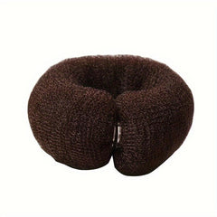 2pcs Solid Fluffy Hair Ties Women Girls Accessories with Buckles