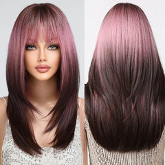 Long Curly Hair Pretty Wig Hair Extension Heat Resistant Synthetic Fiber Wig