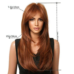 Long Curly Hair Pretty Wig Hair Extension Heat Resistant Synthetic Fiber Wig