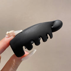 Women Frosted Fixed Ponytail Hairpin Fish Shaped Hair Clip